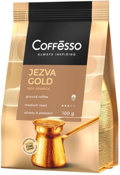 Кофе Coffesso Jezva Gold молотый 100 гр., флоу-пак
