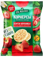 Мини-хлебцы Dr. Korner рисово-кукурузные смузи-клубника 40 гр., флоу-пак