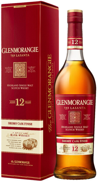 Виски шотландский «Glenmorangie The Lasanta» в подарочной упаковке, 0.75 л
