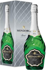 Вино игристое белое брют Mondoro Brut в подарочной упаковке, 0.75 л