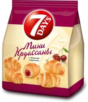 Круассаны 7 Days с вишней 265 гр., флоу-пак