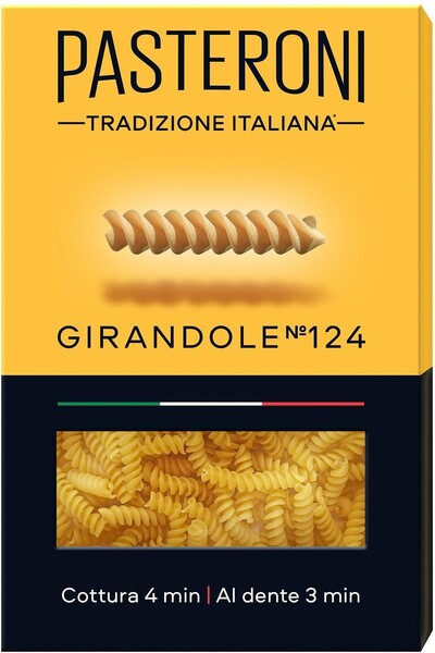 Макароны Pasteroni из твердых сортов Джирандоле №124 400 гр., картон