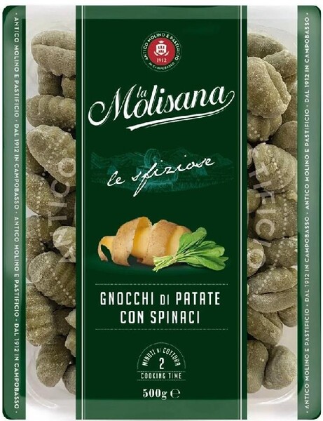 Клецки La Molisana Gnocchi di Patate con Spinaci Картофельные ньокки со шпинатом 500 гр., флоу-пак
