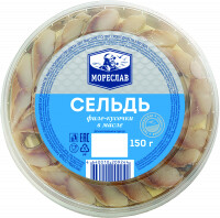 Сельдь ''Мореслав'' филе-кусочки в масле, 150 г