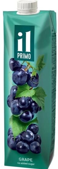 Сок IL PRIMO Виноградный восстановленный осветленный 1 л., тетра-пак