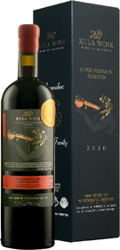 Кошерное вино красное полусладкое «Kula Wine Киндзмараули» в подарочной упаковке 2020 г., 0.75 л