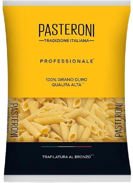 Макаронные изделия PASTERONI PENNE RIGATE №129 Перья рифленые 1 кг., флоу-пак