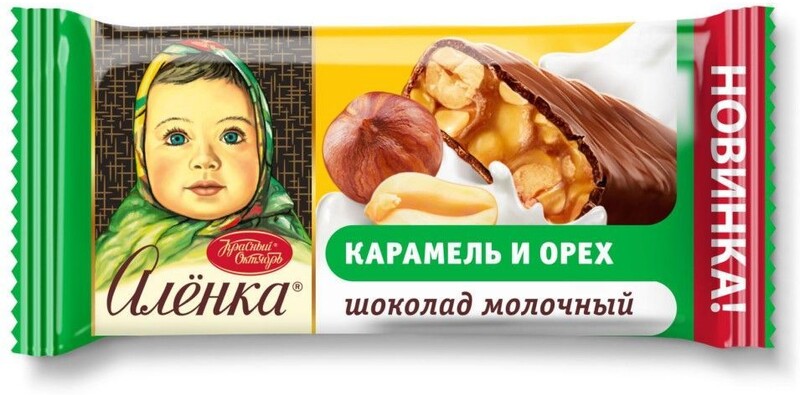 Шоколад Аленка молочный с начинкой с мягкой караме