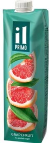 Сок IL PRIMO Грейпфрутовый восстановленный с мякотью 1 л., тетра-пак