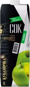 Сок Кубаночка яблочный восстановленный осветленный 1 л., тетра-пак