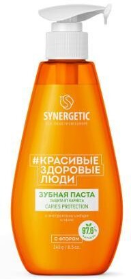 Паста зубная Synergetic Caries Protection защита от кариеса 240 гр., ПЭТ