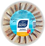 Килька Балтийский Берег обыкновенная обезглавленная потрошеная в масле 180 гр., пластик