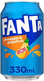 Напиток газированный Fanta Pineapple and Grapefruit 330 мл., ж/б