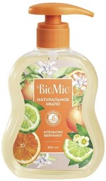 Мыло жидкое Bio Mio Bio-Soap Апельсин и бергамот 300 мл., ПЭТ