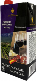 Вино красное сухое «Torremonte Cabernet Sauvignon», 1 л