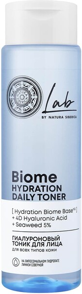 Гиалуроновый тоник для лица Natura Siberica LAB Biome Hydration, 250 мл