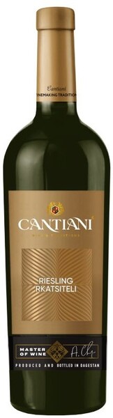 Вино белое сухое «Cantiani Riesling Rkatsiteli», 0.75 л