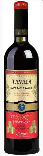 Вино красное полусладкое «Tavadi Kindzmarauli», 0.75 л