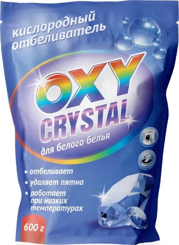 Отбеливатель для белого белья кислородный Selena Oxy Crystal, 600 г