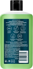 Гель для душа и шампунь 3 в 1 Rexona Men Дикий лайм 490 мл