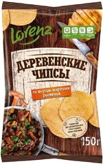 Чипсы Лоренц Деревенские 150г со вкусом жереных рыжиков