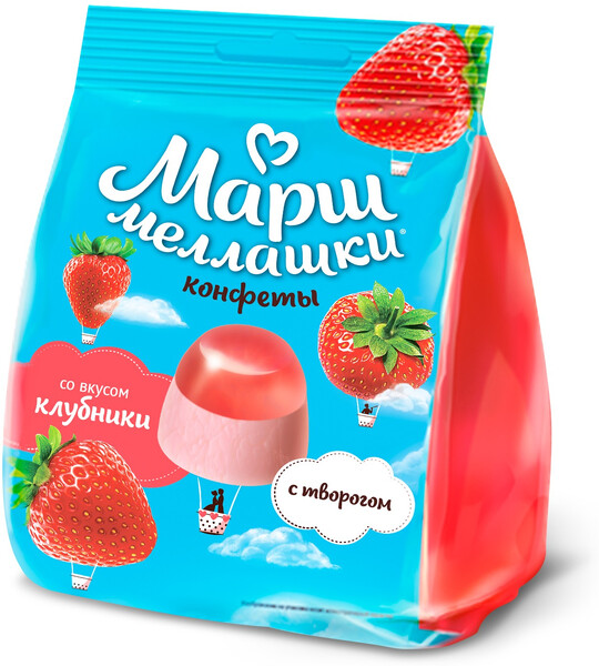 Маршлеллашки РотФронт с творогом, клубника 140 г