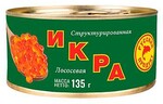Икра Лососевая Балтийский Берег Структурированная 135г ж/б