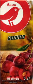 Нектар АШАН вишневый, 200 мл