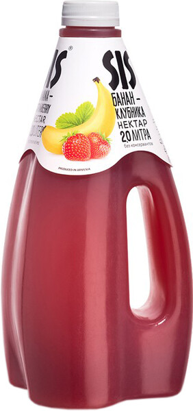 Нектар SIS Клубнично-банановый, 1.6л