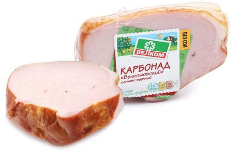 Карбонад Велком Велкомовский копчено-вареный 300г
