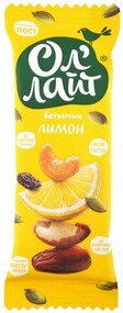 Батончик фруктово-ореховый Ол Лайт лимон 30г