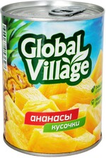 Ананасы Global Village кусочки в сиропе 580мл