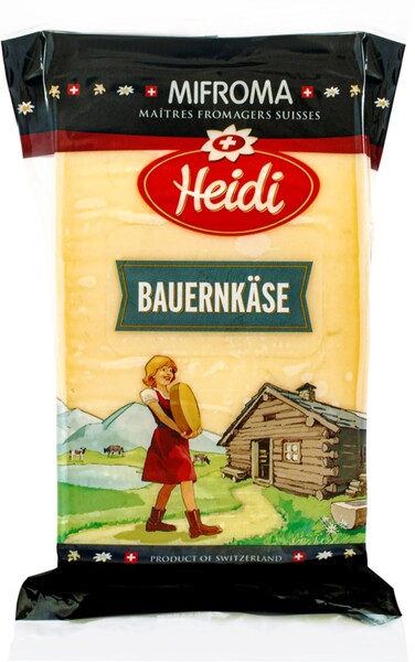 Сыр HEIDI Швейцарский Фермерский 49% без змж Швейцария, 170 г