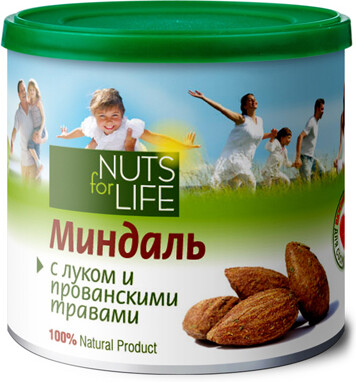 Миндаль с прованскими травами Nuts for life, 115 г