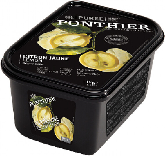 Пюре Ponthier Лимон желтый замороженное, 1.00кг