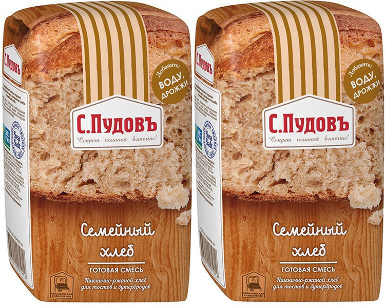 Семейный хлеб 500г - 2 шт