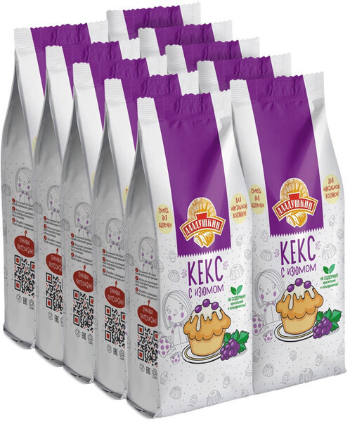 Смесь для выпечки «Аладушкин» кекс с изюмом, 330 г