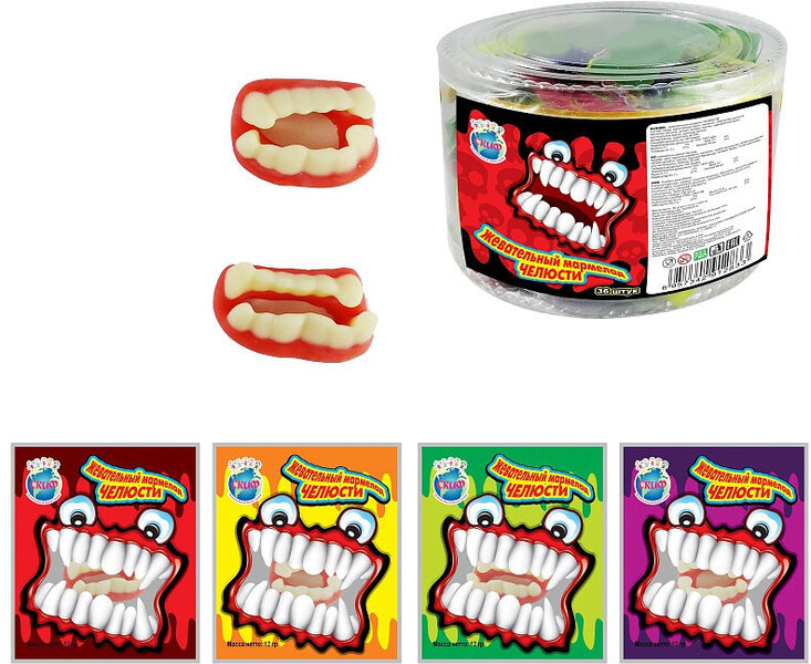 Мармелад ЧЕЛЮСТИ, 36 шт по 12 гр