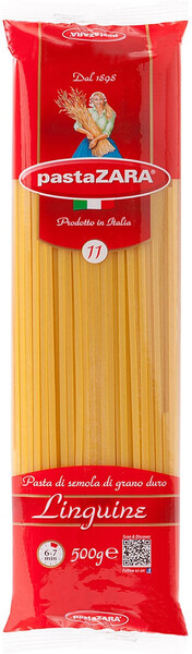 Лапша Pasta Zara №11 Linguine длинная, 500 г