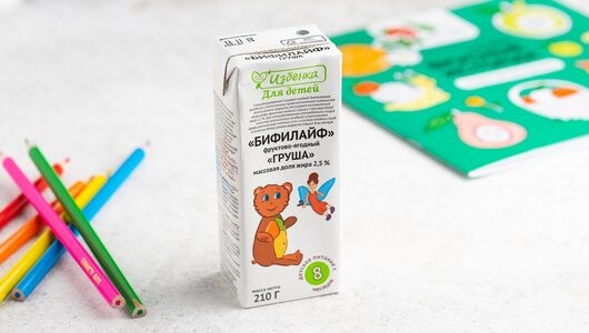 Бифилайф детский ВкусВилл груша 2.5% 210 г
