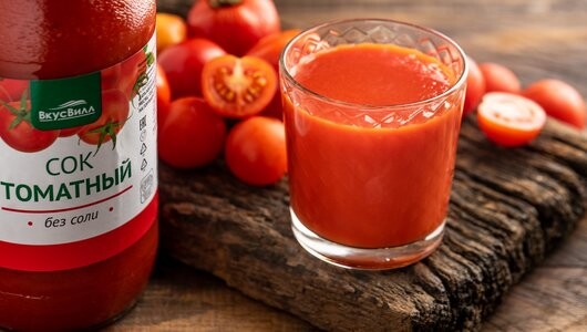Сок ВкусВилл Томатный без соли 1л
