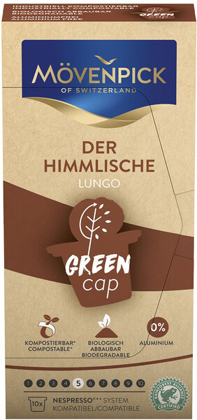 Кофе в капсулах  для кофемашин Movenpick Der Himmlische Lungo (10 штук в упаковке)