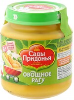 Пюре Сады Придонья Овощное рагу без сахара с 6 месяцев 120 г