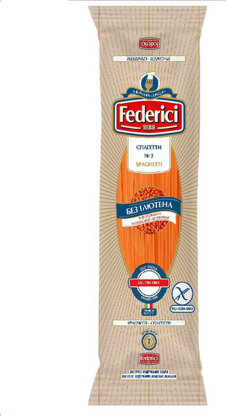Макаронные изделия Federici Spaghetti (Cпагетти) без глютена из красной чечевицы № 3, 250г