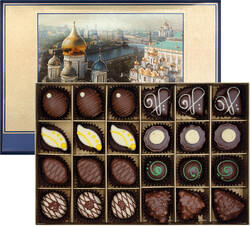 Набор шоколадных конфет Открытое письмо, книга большая, Красный Октябрь, 260 гр.