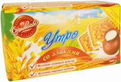 Печенье Утро со злаками, Сормовская кондитерская фабрика, 200 гр.