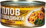 Консервы Рузком Плов Узбекский с говядиной, 325 гр, Жестяная банка