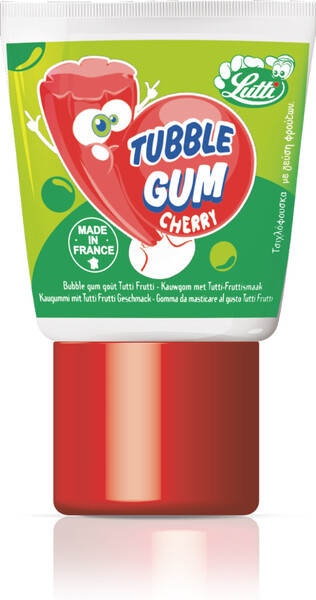 Жевательная резинка Lutti Tubble Gum Cherry, со вкусом вишни, 35 г