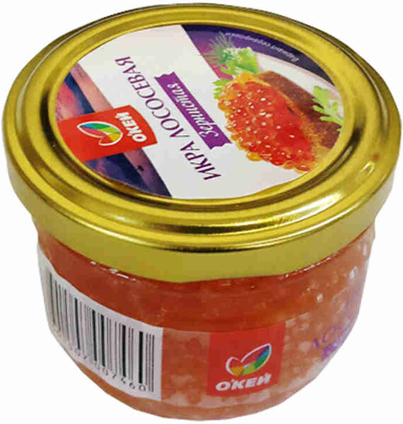 Икра лососевая ОКЕЙ 114г ст/б