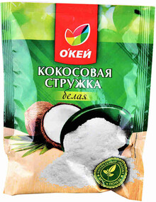 Стружка кокосовая ОКЕЙ 80г